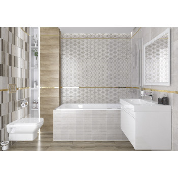 Плитка 17-00-06-2481 Craft серый узор 20х60