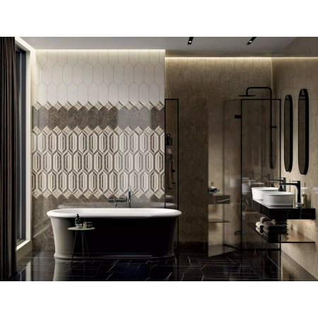 Плитка 35001 Бикуш бежевый светлый глянцевый 14х34