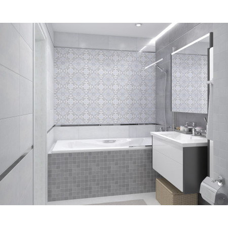 Плитка 34017 Depo узор голубой 25х50