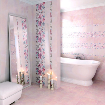 Плитка MM7138 Кенсингтон зеленый мозаичный 20*50 декор