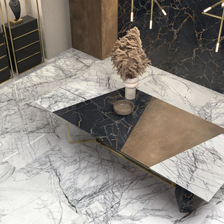 Керамогранит PF60009112 Sensi Signoria Calacatta Vena Oro Lux R 120x120