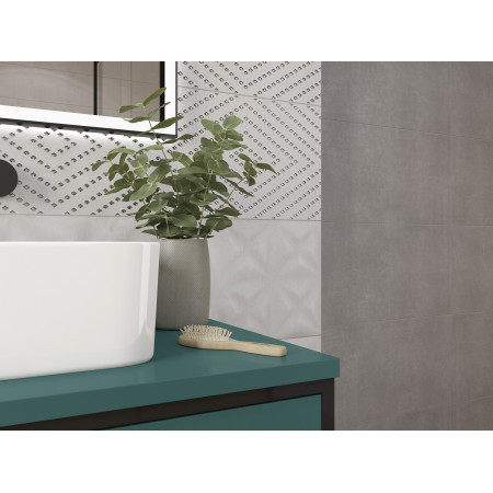 Плитка AS2U092DT Apeks Вставка линии B серый 25x75