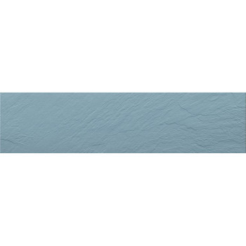 Керамогранит UF008R (голубой моноколор) рельефный ректифицированный 120х29,5