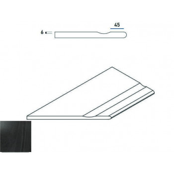 Керамогранит 620090000228 CARBON BORDO SVASATO ROUND SX 30x60
