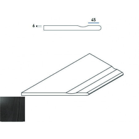 Керамогранит 620090000228 CARBON BORDO SVASATO ROUND SX 30x60