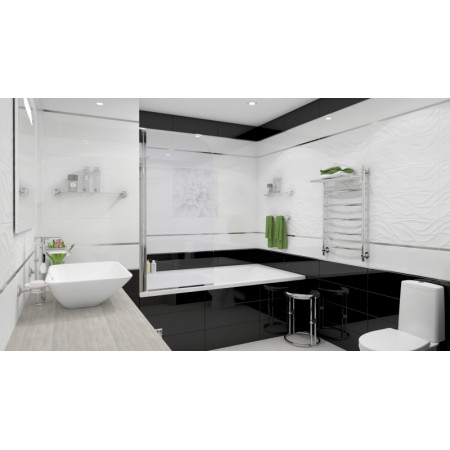 Плитка Sigma Perla Декор чёрный 17-03-04-463-0 20х60