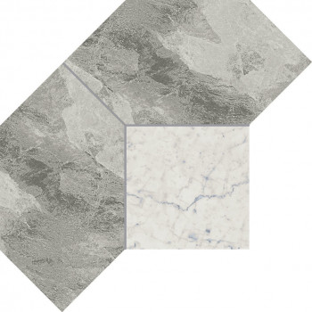 Керамогранит 620110000083 Charme Extra Silver Mosaico Polygon Lux 28,5x21