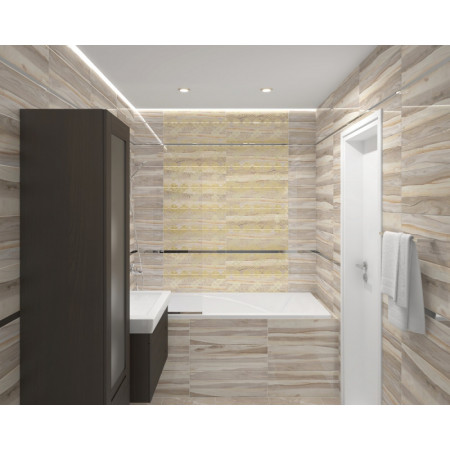 Плитка Декор Grace Fancy серый 20х60