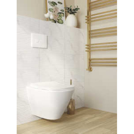 Плитка OM2G051 (OM2G051DT) Вставка Omnia узоры белый 20x44