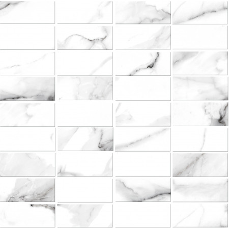 Мозаика A16677 Мозаика White stream белый 30x30