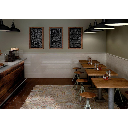 Керамогранит 21357 Hexatile Harmony B&W 17,5x20