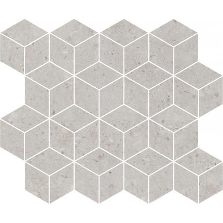 Мозаика T017/14053 Декор Риккарди мозаичный серый светлый матовый 45x37,5