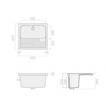 Раковина для прачечных GALASSIA OSIRIDE 2003