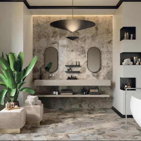 Керамогранит 610015000648 Forte dei Marmi Panda White Lapp 80x80