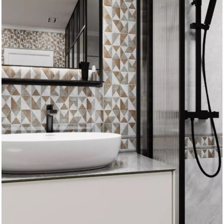 Плитка 8354 Каприччо коричневый глянцевый 20x30