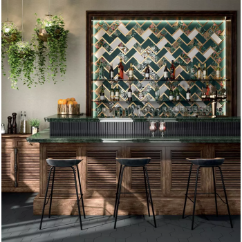 Плитка 19074 Пальмейра белый матовый 9,9х20