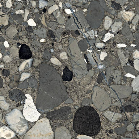 Керамогранит CR106 Arseno Nero carving 600х600х9