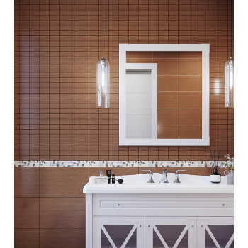 Плитка 04-01-1-09-03-15-2812-0 Вставка Cypress cacao petty 25х40