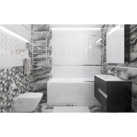 Плитка 34068 Mania серый 25х50