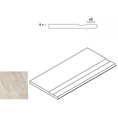 Керамогранит 620090000198 WHITE BORDO SVASATO ROUND 30x60