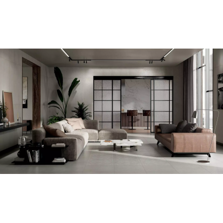 Плитка 14044R Монсеррат структура серый светлый матовый обрезной 40х120