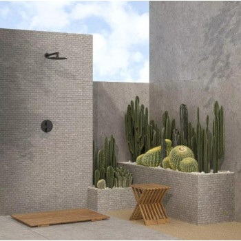 Мозаика MBD009 Про Лаймстоун Антика 1 мозаичный серый матовый 32х30