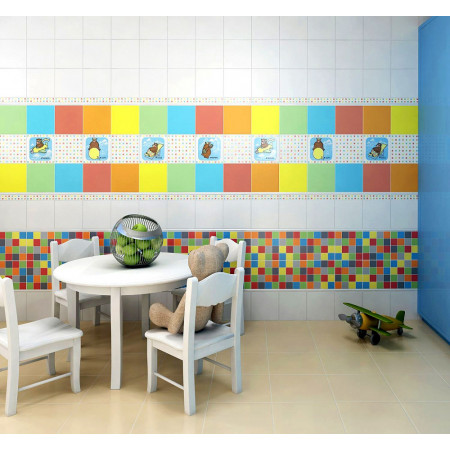 Плитка 5187N Калейдоскоп рыжий 20*20