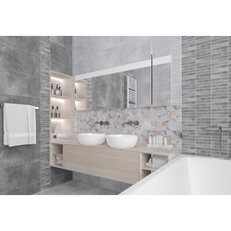 Плитка 18-00-06-3654 Etnis мозаика серый 30х60