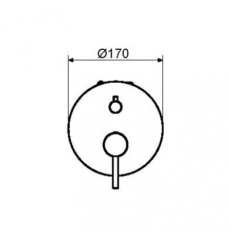 Внешняя часть встраиваемого смесителя для душа Plumberia Selection XO1901NO