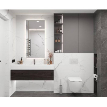 Керамогранит Mars grey белый матовый 60x120