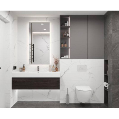 Керамогранит Mars grey белый матовый 60x120