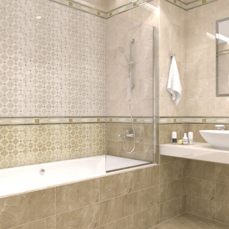 Плитка Бордюр Versus Chic серый 46-03-06-1335 4х40