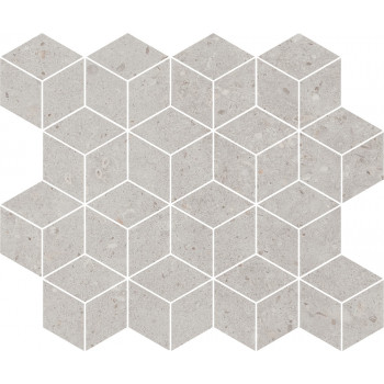 Мозаика T017/14053 Декор Риккарди мозаичный серый светлый матовый 45x37,5