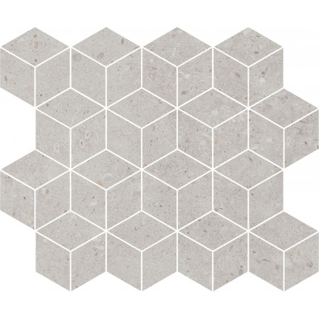 Мозаика T017/14053 Декор Риккарди мозаичный серый светлый матовый 45x37,5