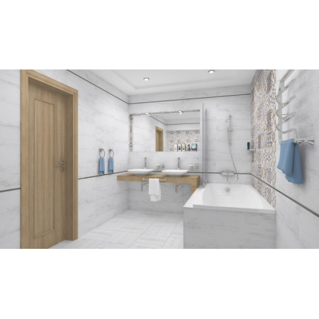 Плитка Pub белый узор 17-00-01-1196 20х60