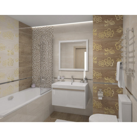 Плитка Бордюр Genesis бежевый 6х60