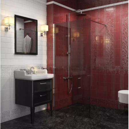 Плитка HGD/B566/5292 Барберино 2 чёрный глянцевый 20x20