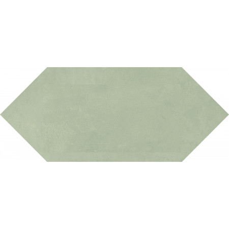 Плитка 35026 Фурнаш грань зеленый светлый глянцевый 14х34