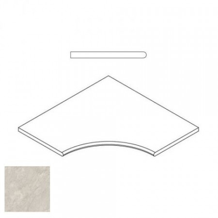 Керамогранит 620090000353 Climb ICE BORDO ANGOLARE ROUND 30 60x60