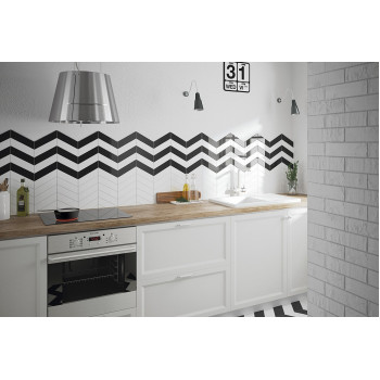Керамогранит 23201 Chevron Gris Mate Right 9x20,5
