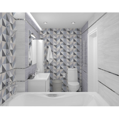 Плитка 34006 Village серый микс 25х50