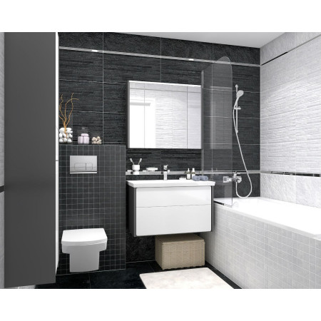 Керамогранит Hard белый мозаика 30х60