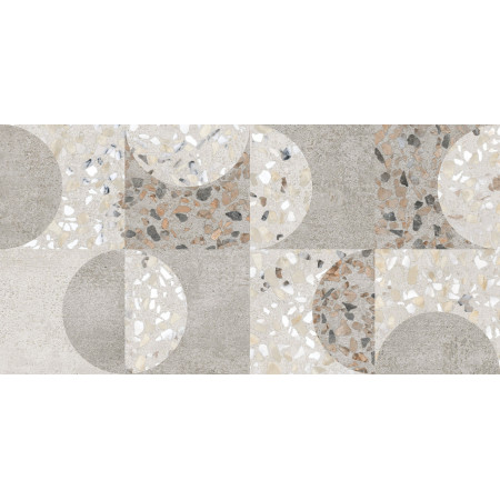 Керамогранит K949799LPR01VTEP Beton-Terrazzo Декор Геометрический Лаппато R9 Ректификат 30x60x0,9