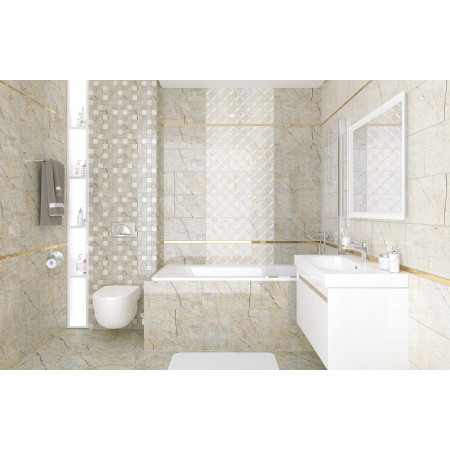 Плитка Siera светло-бежевый 25х75