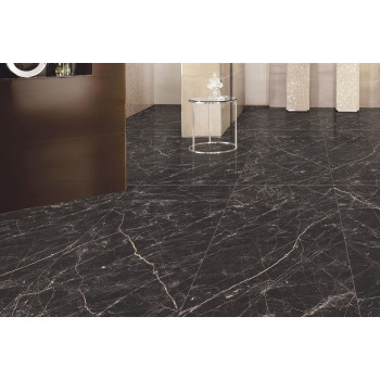 Керамогранит Black Arkadia черный полированный 60х60