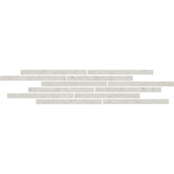 Мозаика T025/11206 Декор Карму мозаичный серый светлый матовый 75х15