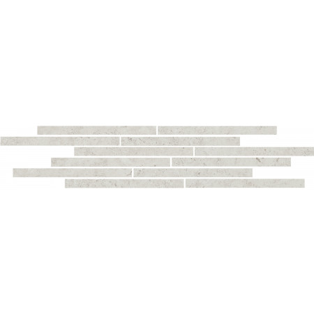Мозаика T025/11206 Декор Карму мозаичный серый светлый матовый 75х15