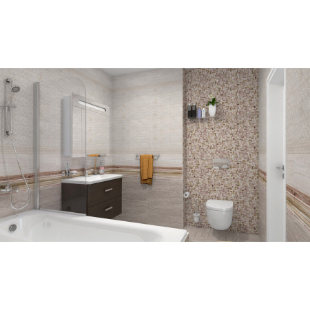 Плитка Alba вставка мозаика многоцветная (A-AI2L451G) 30x30