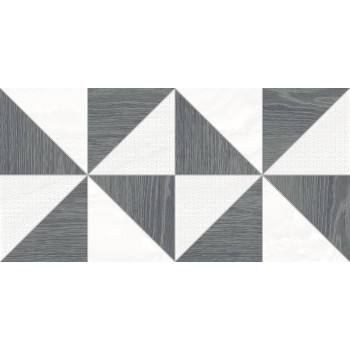 Плитка Декор Mania Anais серый 25х50