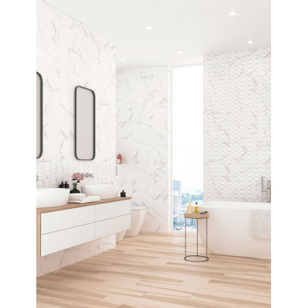 Плитка 13-01-1-20-41-01-2625-1 Бордюр Assol белый 1.6х25